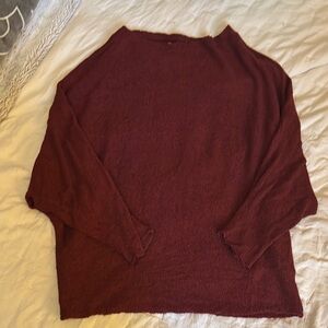 Burgundy Long Sleeve Top